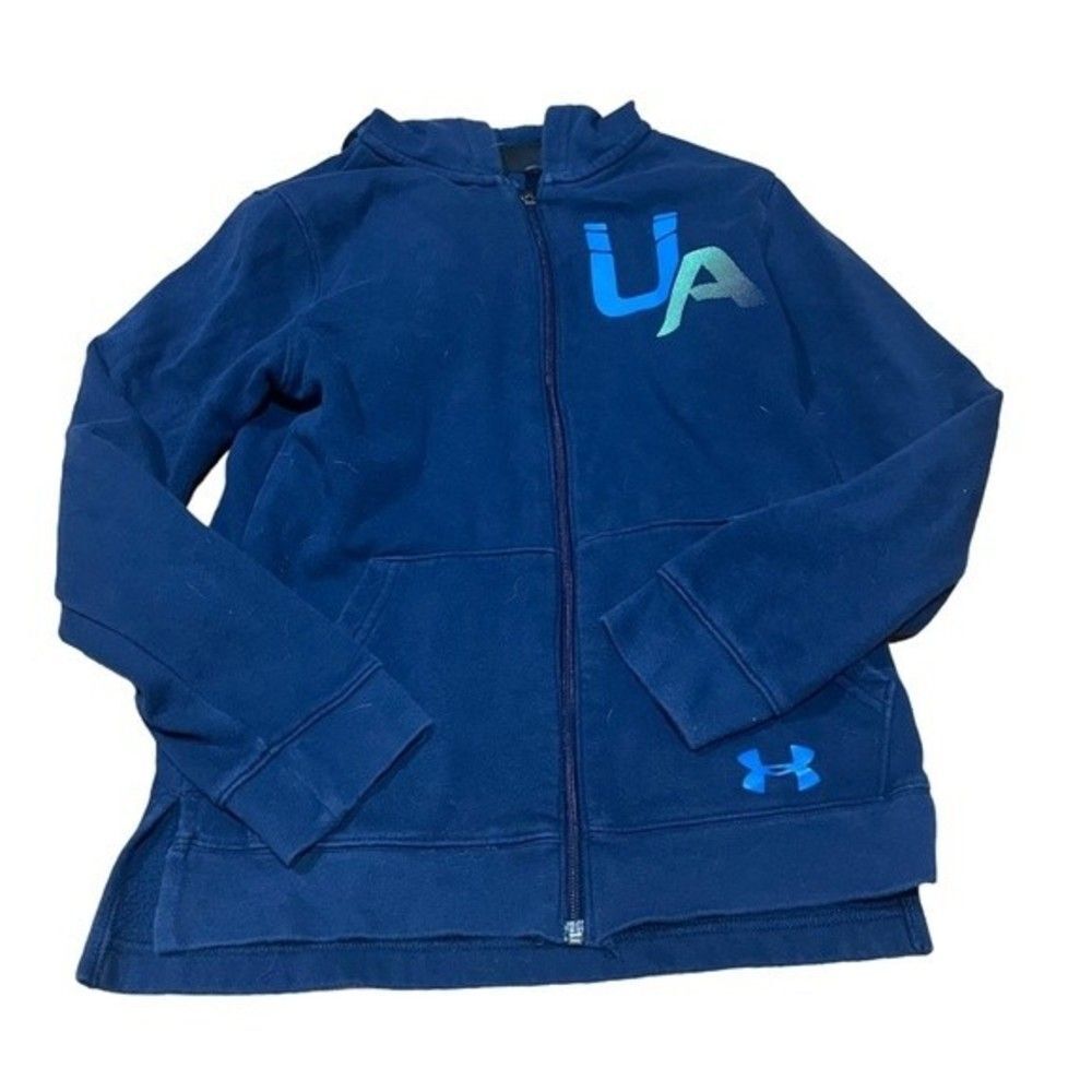 Under Armour Navy Full Zip Hoodie Sweatshirt